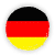 Deutschland Flagge Kreis in klein